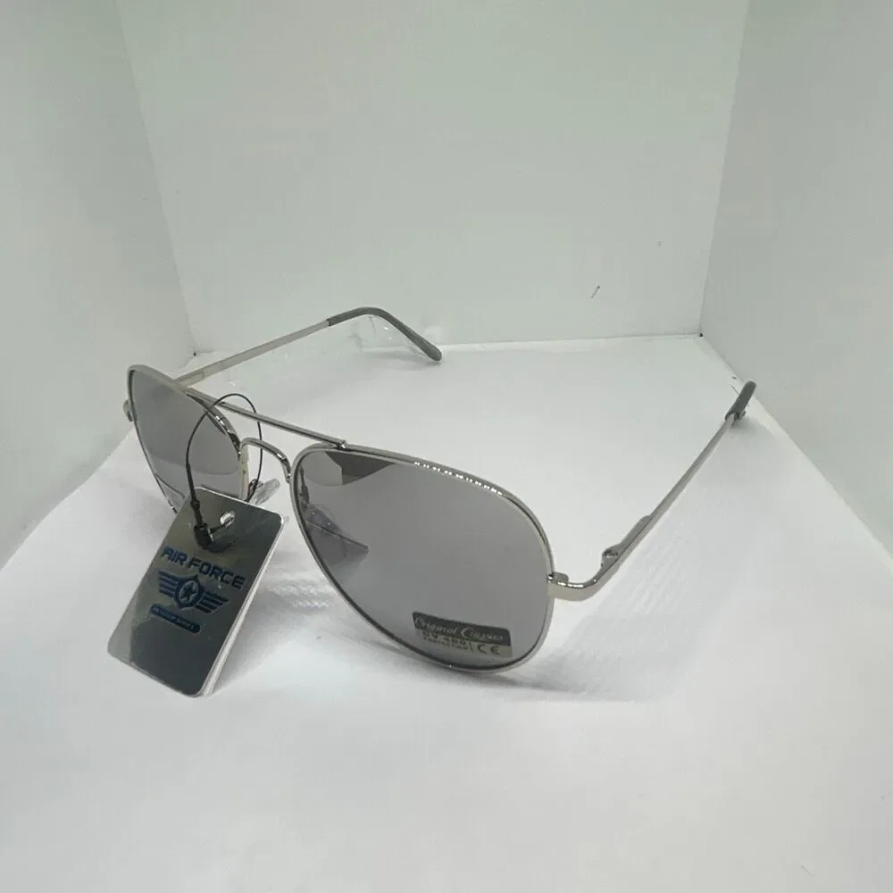 Aviator Style Mirrored Sunglasses UV400 Protection Unisex